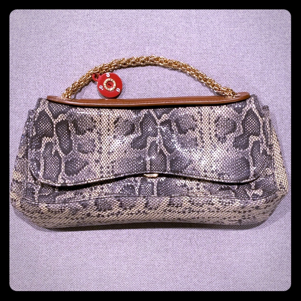 🔥 HP 7.12 🔥HENRI BENDEL Snakeskin Mini Handbag